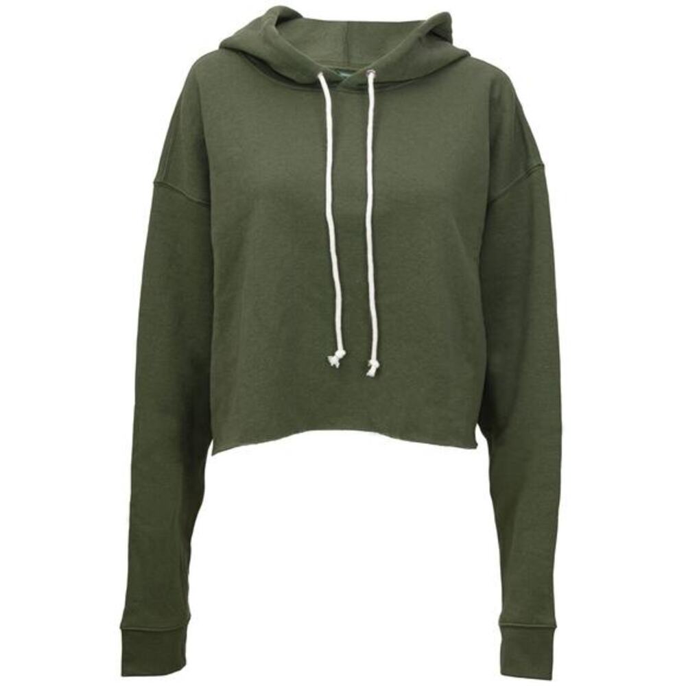 Cozy Cropped‎ Hoodie Wild Fable Small Dark Green Pullover Y2K-Inspired Fit